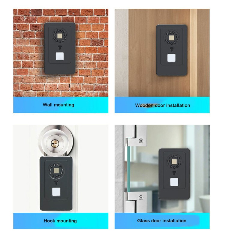 Smart Key Lock Box Fingerprint Recognition Password Unlocking Combination Key