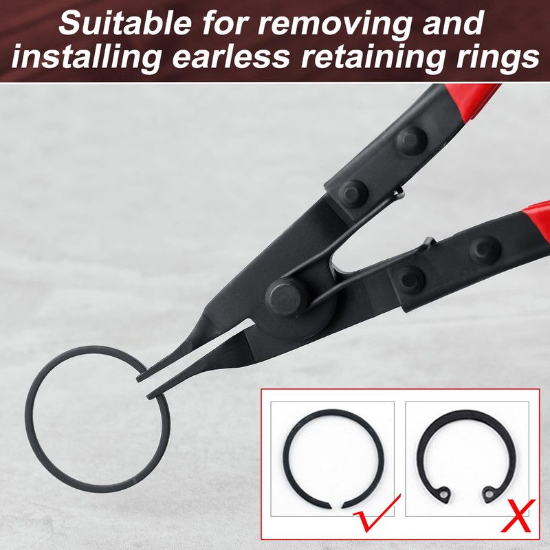 GOLD DEER 11" Retaining Ring Pliers - Lock, Horseshoe Washer,