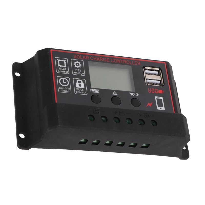 Solar Charge Controller Solar Panel Battery Intelligent Regulator with Dual