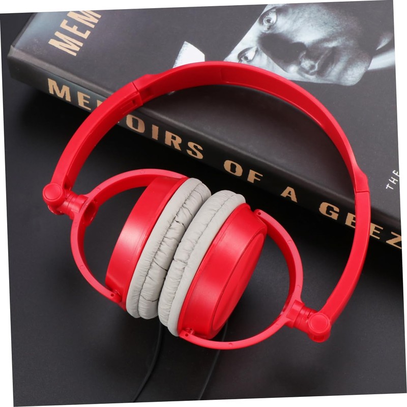 KOMBIUDA Lightweight Foldable Headphones with Microphone Over Ear Design Volume
