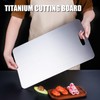New Titanium Cutting Board - 100% Pure Titanium, Double-sided Food-grade