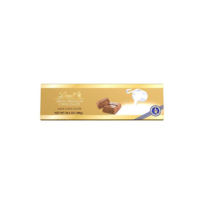 Lindt Swiss Premium Milk Chocolate, 10.6-Ounce Packages (Pack of 4)
