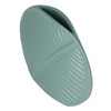 Leaves Pattern Ceramic Vase Nordic Style Dark Green Flat Leaf