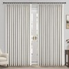 Topfinel Extral Wide Curtains, Pinch Pleated 100% Blackout Linen Drapery