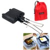 Outdoor Folding Handle Muffin Sandwich Baking Pan Multifunctional Camping Picnic