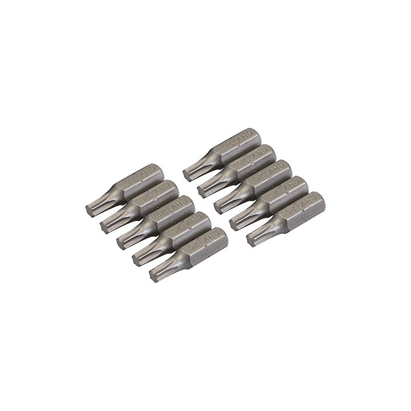 Silverline 398775 T25 Cr-V Screwdriver Bits 10pk T25