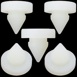 MEAJOO 5PCS Brake Pedal Stop Pads, Brake Light Switch Stopper, Brake Switch Pad, Car Truck Auto Brake Pedal Pad Replacement for 46505-SA5-000 (Nylon, White)