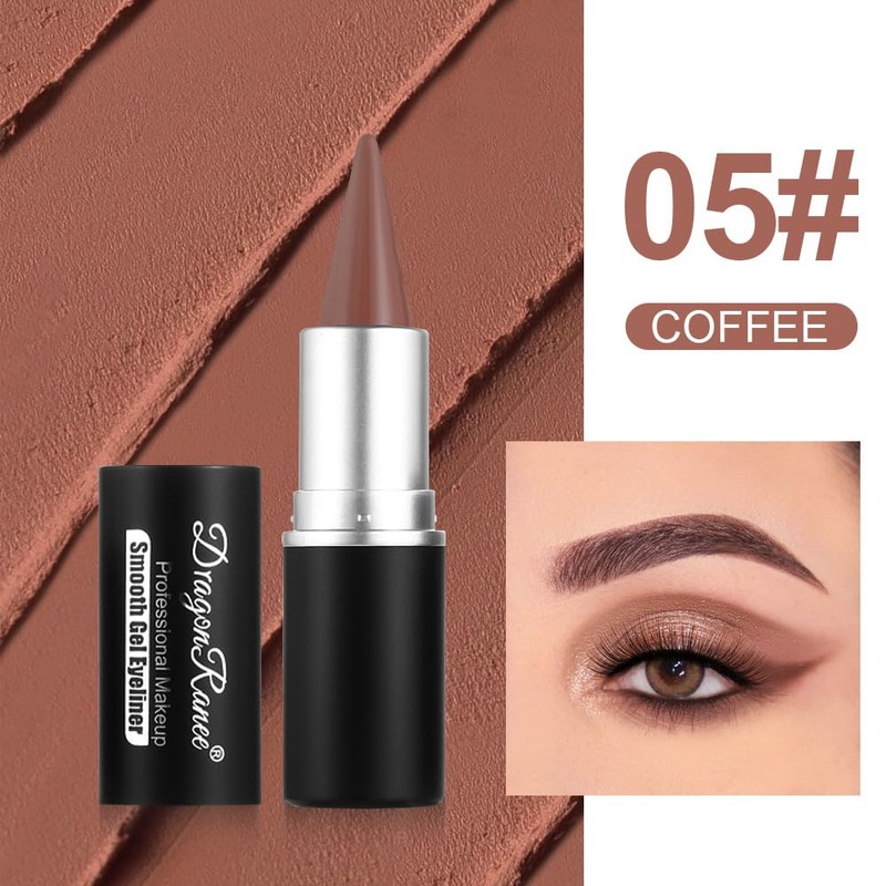 Sitovely 2 Colours Black Coffee Gel Eyeliner Pen, Natural Black