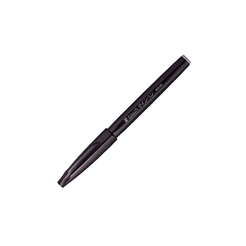 Pentel XSES15C-A Pack Brush Touch Sign Pen, Black