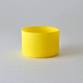 Little Seed Farm Protective Silicone Sleeves for Jars - 2-Pack - Bright Yellow
