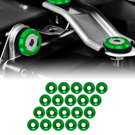 Rolling Gears JDM - Kit de sujeción de aluminio para guardabarros (verde)