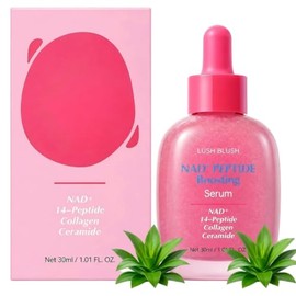 NAD+ Peptide Face Serum for Anti Aging - 14 Peptides, 2% Niacinamide & Vegan Collagen | Hydrating, Firming & Lifting Korean Skincare for Wrinkles, Fin