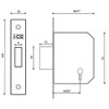 3 Lever Dead Lock Fire Rated BS Standard CE Fire