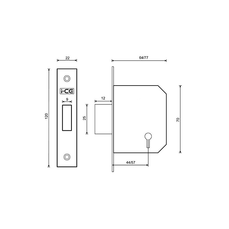 3 Lever Dead Lock Fire Rated BS Standard CE Fire