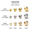 PLUSTER K18 Women's Round Earrings, 18K Gold, Compatible with Metal
