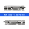 LDEXIN 6Pcs Door Security Slide Latch Lock, 3 inch/75mm Barrel