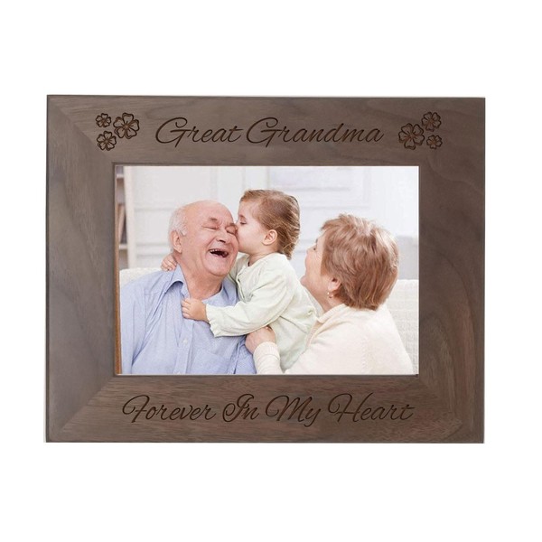 CustomGiftsNow Great Grandma: Forever In My Heart Laser Engraved Genuine
