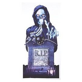 Bristol Novelty HI300 RIP Door Cover | Black and White | Pack of 1, Multi-Colour, One Size