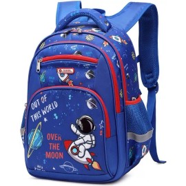 Cusangel Mochila escolar Cusangel 98653 color azul diseño astronauta