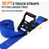 A ANTELOP 2" x 10FT Heavy Duty Wheel Chock Tie