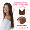 Rich Choices Wire Hair Extensions - Invisible Clip-In Human Hair
