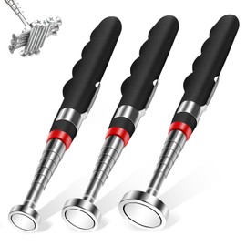 VSKIZ 3PCS Telescoping Magnetic Pick Up Tool Extendable up to 31", 30lb 40lb 80lb Telescopic Magnet Stick with Extra Strong Magnet for Men, Husband, Birthday, Father's Day, Christmas
