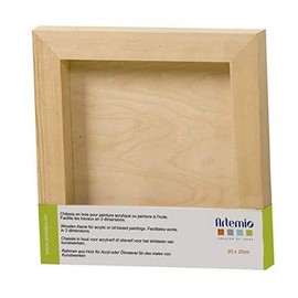 Artémio Bilderrahmen Rahmen, quadratisch, 20 cm, Holz-Dekovögel