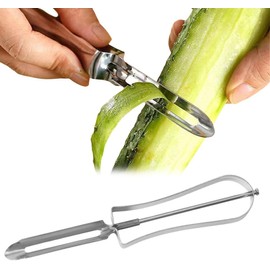 Stainless Steel Vegetable Peeler Rotary Peeler,Professional Vegetable, Potato, Carrot Peeler,Rust Resistant Silver With Ergonomic Handle,for And Carrot Fruit