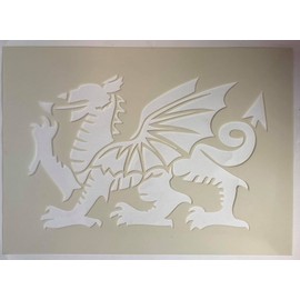 Large Welsh Dragon mylar plastic stencil wall decor stencils bedroom living room kitchen