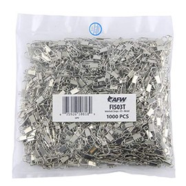 American Fishing Wire Broches de interbloqueo, tamaño #3, 30 LB (14 kg) Prueba, níquel, 1000 Piezas