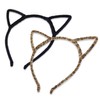 2Pcs Cat Ears Headband Black Cat Ear Headbands Hair Band