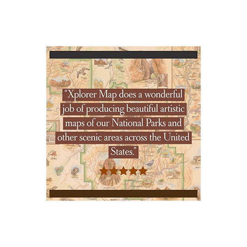 Xplorer Maps Shenandoah National Park Map Pouch Tote with Handles