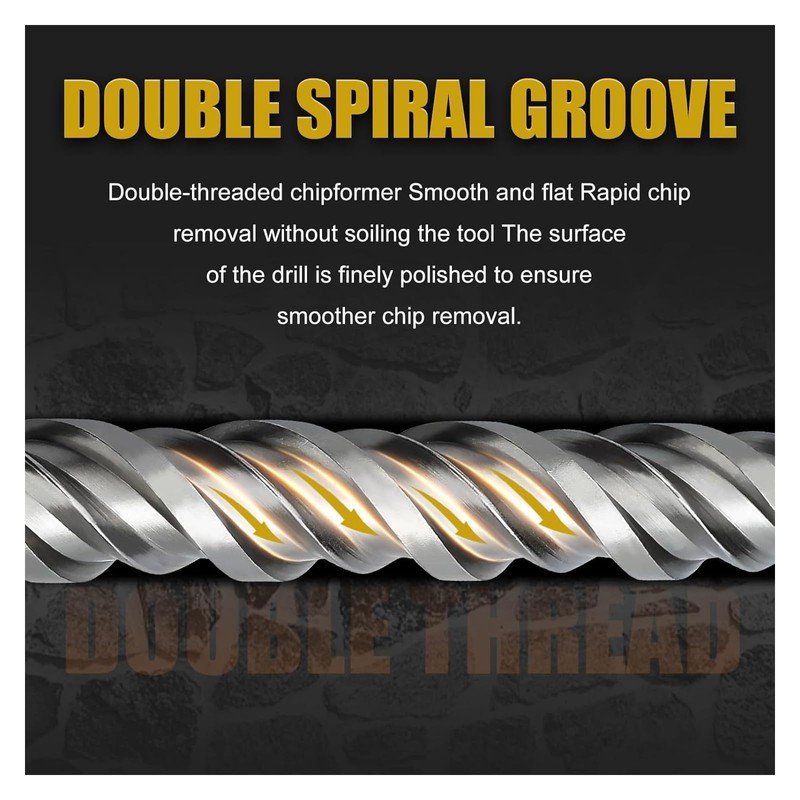 Superior Hammer Drill Bits, 16mm Masonry Drill Bits for Heavy-Duty