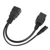 C20 to C7 C19 Y Splitter Power Plug Cord Single