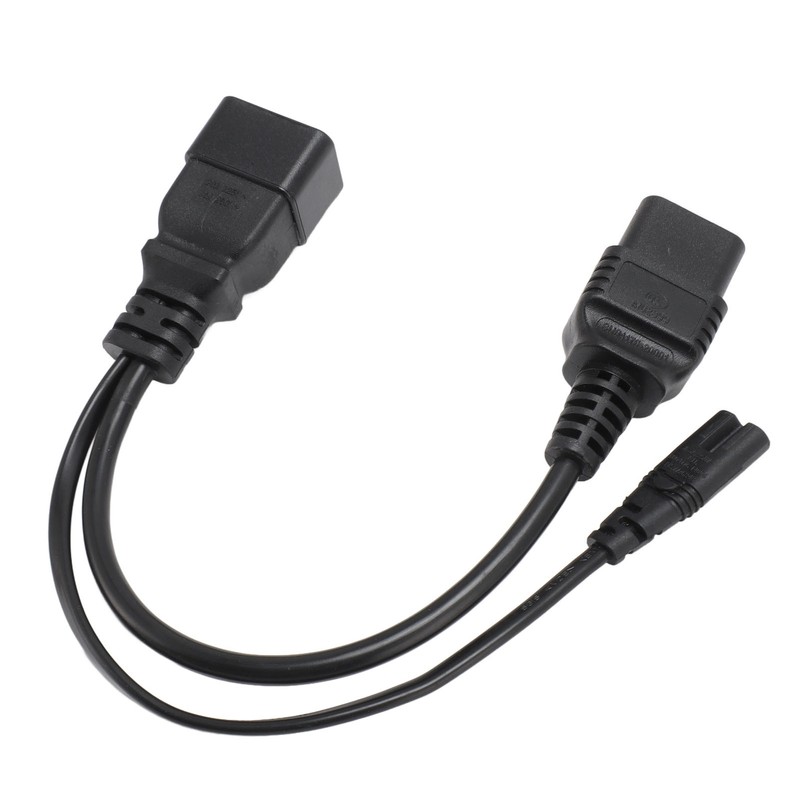 C20 to C7 C19 Y Splitter Power Plug Cord Single