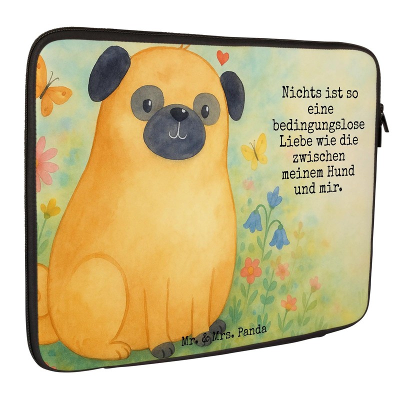 Mr. & Mrs. Panda Notebook Tasche Mops Design 20 x