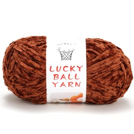 Soft Chenille Yarn Blanket Yarn,100g Crochet Yarn,Yarn for Crafts,Yarn for Crocheting,Fancy Yarn for Crochet,Crochet Yarn for Sweater/Hat/Blankets/DIY Craft(Caramel)