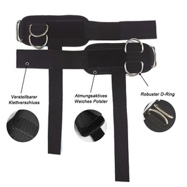 Auriselle 2 Stück Handgelenkgurte zum Gewichtheben Zughilfen Krafttraining Gewichthebergurte mit D-Ringen Verstellbarem Klettverschluss Rutschfeste Zughilfen Poignées de Fitness für Krafttraining