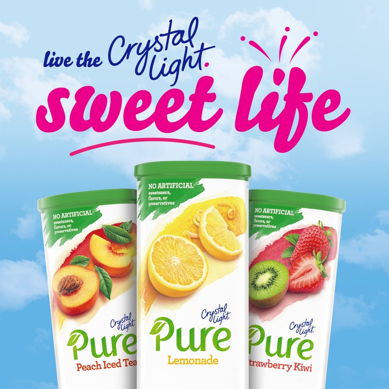 Crystal Light Pure Lemonade Naturally Flavored Powdered Drink Mix 5