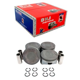 DNJ P929.20 Piston Set Oversize .020 in. (.50mm) For 10-15 Lexus, Toyota CT200h, Prius, Prius Plug-In, Prius V 1.8L L4 DOHC Naturally Aspirated 2ZR-FXE