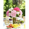 SUMTIPHUN 4 Pcs Pink Hydrangeas Artificial Flowers, 20 inches Large