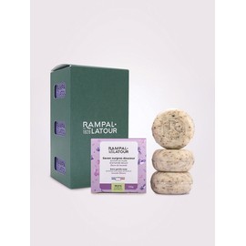 Sabon Ronde Natural Face Soap 125g Lavender Flower Set of 3 / 사봉롱드 천연 세수비누 125g 라벤다플라워 3개 세트