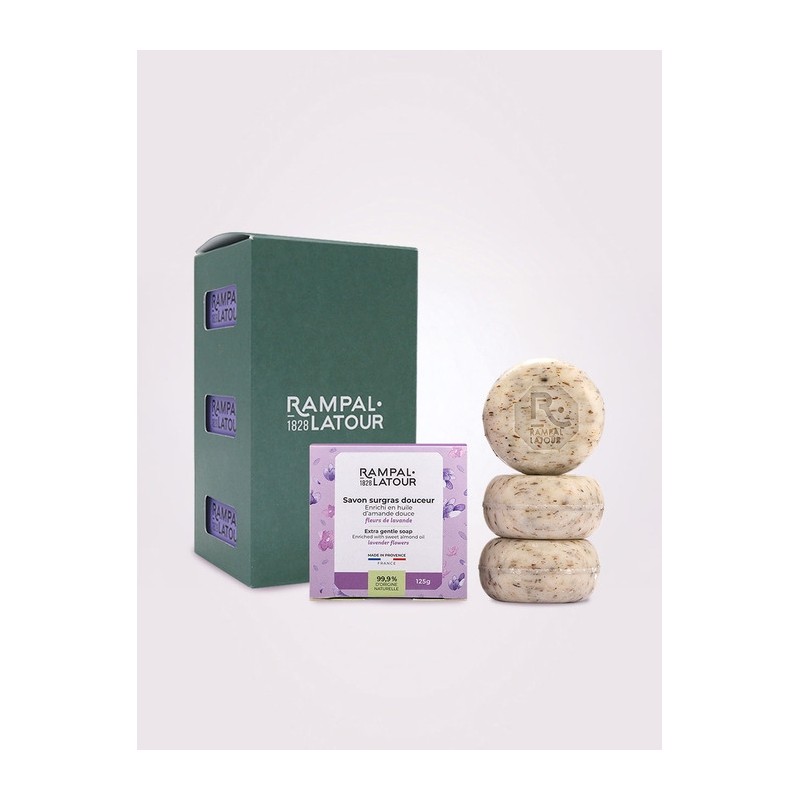 Sabon Ronde Natural Face Soap 125g Lavender Flower Set of