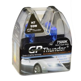 GP Thunder H7 Super White 7500K 55W Xenon Quartz Halogen Light Bulb (Pack of 2)