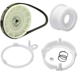 W10721967 Washer Pulley Clutch Kit & W10006384 Washer Drive Belt Replacement for Kenmore Washer AP4514411 PS2579381,Whirlpool Replace W10006356,W10315818,PS10057144,W10006352,W10006354,W10326374,W10536113