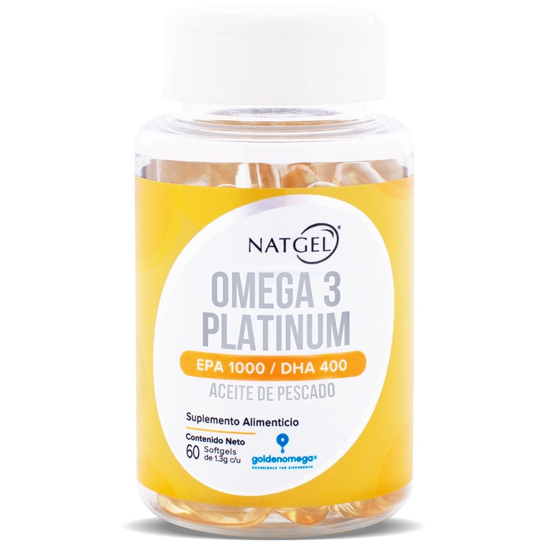 OMEGA 3 PLATINUM, 60 cápsulas
