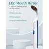 2 Pieces Dental Mirror with Light - LED Lighted Teeth