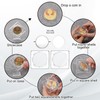 4 Pcs Coin Display Case Stand for Collectors 3D Acrylic