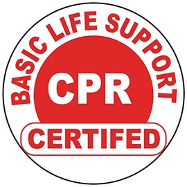 Basic Life Support Certified CPR 3 Hard Hat Labels Helmet Vinyl Stickers Decals Reflective