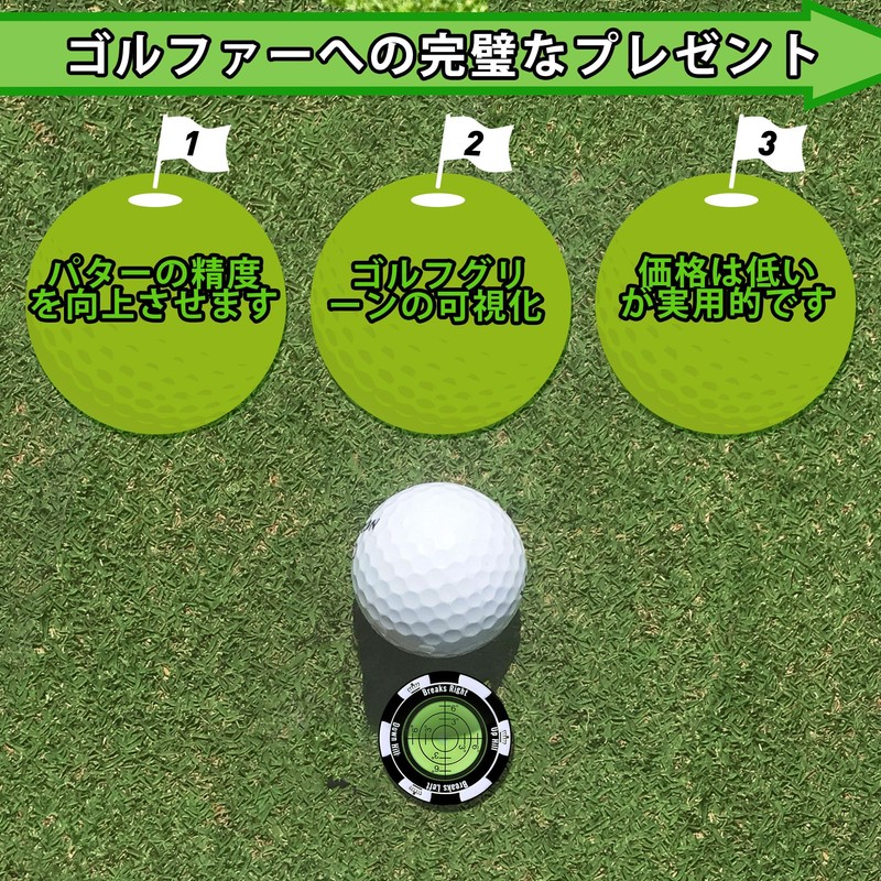 Golf Marker for Putting and Practice Putting Non-Magnetic Golf Green